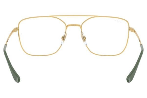 Okulary korekcyjne Ray-Ban RX6450 3081 Kwadratowe Złote