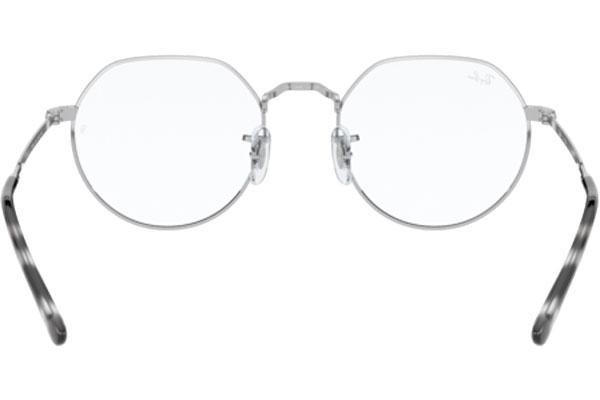 Okulary korekcyjne Ray-Ban Jack RX6465 2501 Okrągłe Srebrne