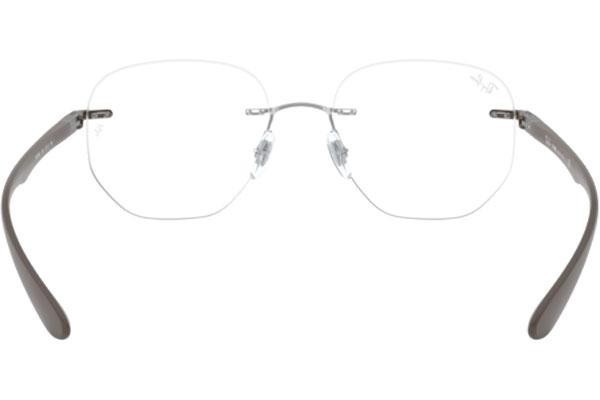 Okulary korekcyjne Ray-Ban RX8766 1131 Okrągłe Srebrne