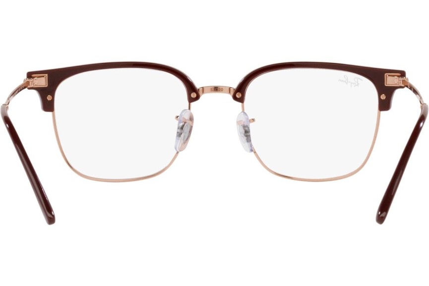 Okulary korekcyjne Ray-Ban New Clubmaster RX7216 8209 Browline Czerwone