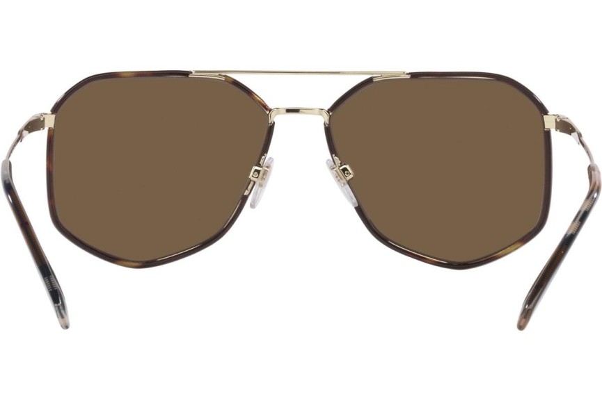 Okulary przeciwsłoneczne Burberry Ozwald BE3139 110973 Pilotki (Aviator) Złote