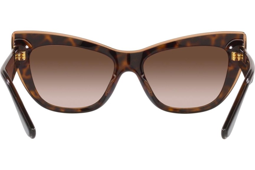 Okulary przeciwsłoneczne Dolce & Gabbana DG4417 325613 Kocie oczy Havana