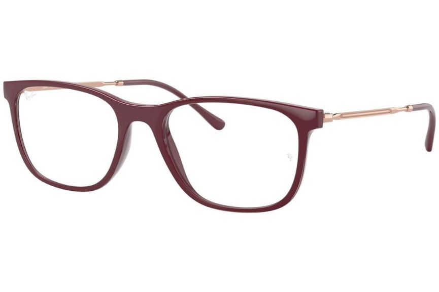 Okulary korekcyjne Ray-Ban RX7244 8099 Prostokątne Czerwone