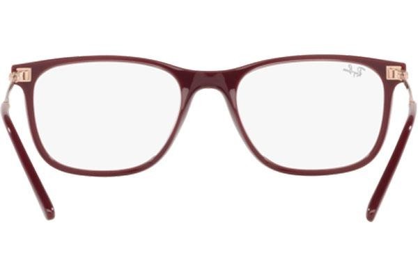 Okulary korekcyjne Ray-Ban RX7244 8099 Prostokątne Czerwone