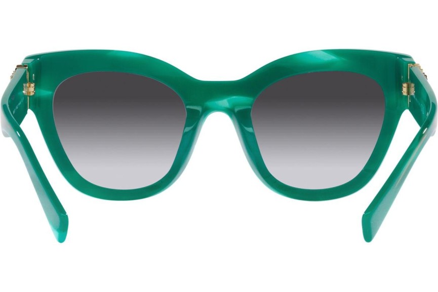 Okulary przeciwsłoneczne Miu Miu MU01YS 15H09S Kocie oczy Zielone