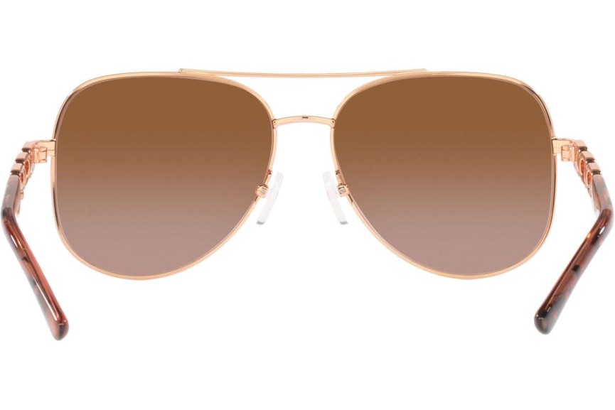 Okulary przeciwsłoneczne Michael Kors Chianti MK1121 110813 Pilotki (Aviator) Złote