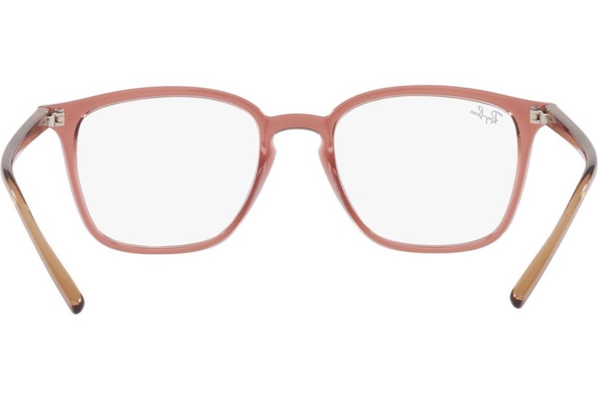 Okulary korekcyjne Ray-Ban RX7185 8234 Kwadratowe Brązowe