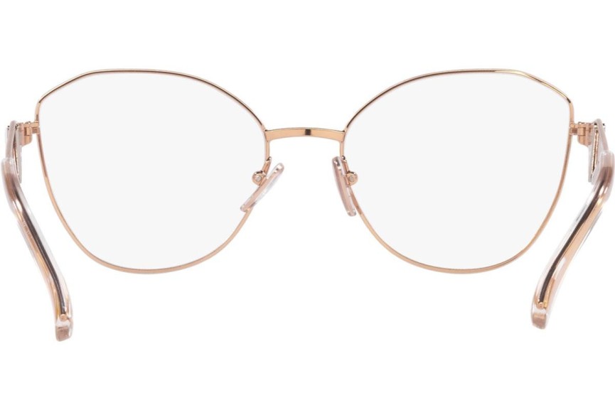 Okulary korekcyjne Prada PR52ZV SVF1O1 Kocie oczy Złote