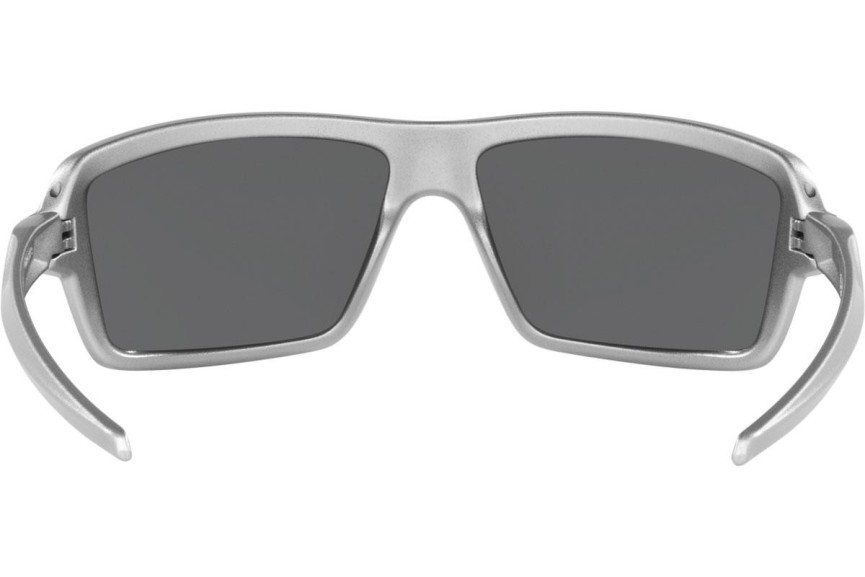 Okulary przeciwsłoneczne Oakley Cables X-Silver Collection OO9129-12 Polarized Prostokątne Srebrne