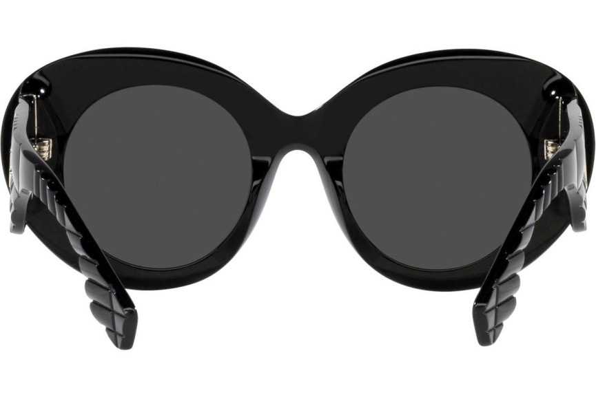 Okulary przeciwsłoneczne Burberry Margot BE4370U 300187 Okrągłe Czarne