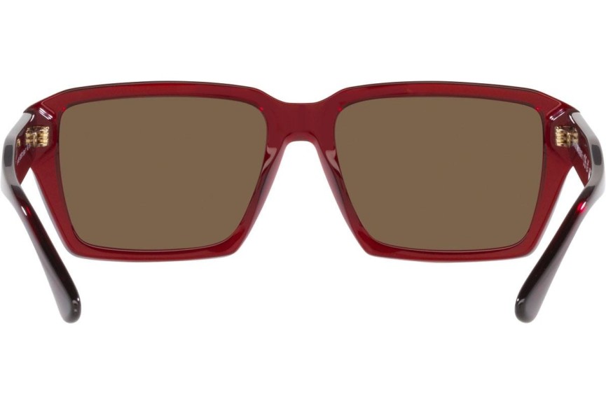 Okulary przeciwsłoneczne Emporio Armani EA4186 507573 Prostokątne Czerwone