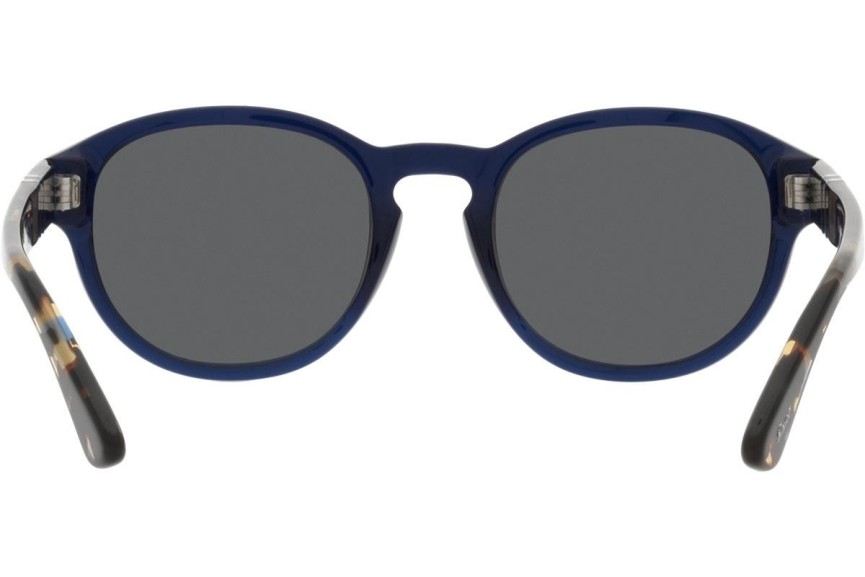Okulary przeciwsłoneczne Persol PO3304S 1183B1 Okrągłe Niebieskie