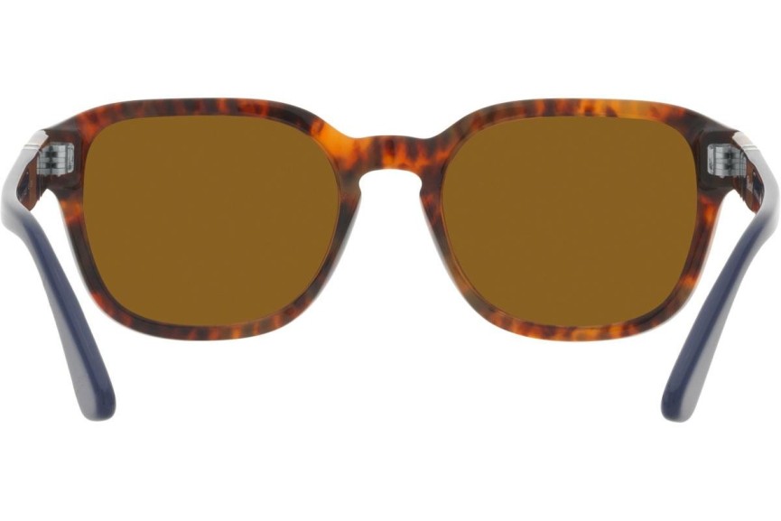 Okulary przeciwsłoneczne Persol PO3305S 118433 Kwadratowe Havana