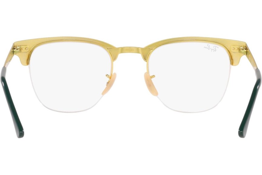Okulary korekcyjne Ray-Ban Clubmaster Metal RX3716VM 3149 Browline Zielone