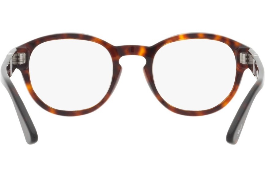 Okulary przeciwsłoneczne Persol PO3304S 24/GG Okrągłe Havana