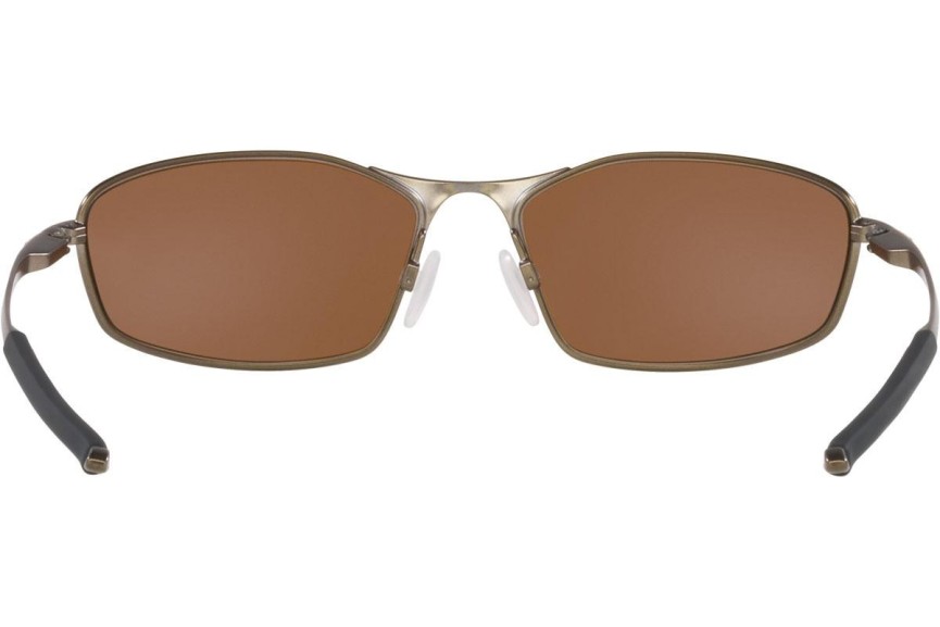 Okulary przeciwsłoneczne Oakley Whisker OO4141-13 Polarized Prostokątne Brązowe