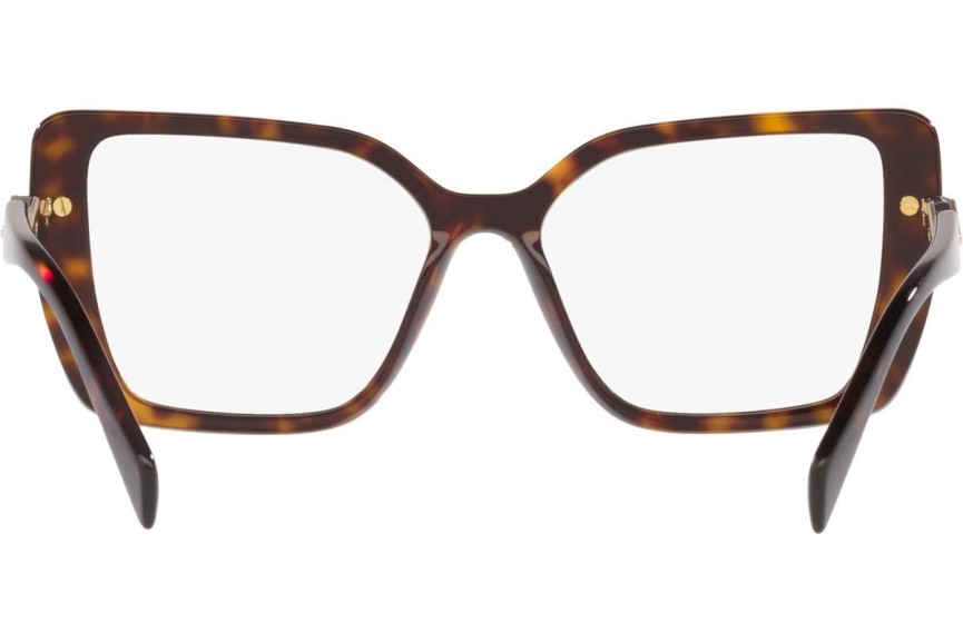 Okulary korekcyjne Prada PR03ZV 2AU1O1 Kwadratowe Havana