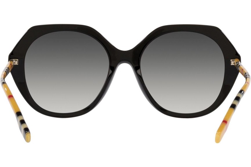 Okulary przeciwsłoneczne Burberry Vanessa BE4375 38538G Oversize Czarne