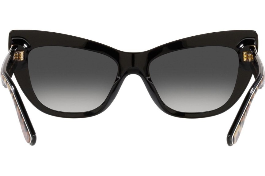 Okulary przeciwsłoneczne Dolce & Gabbana DG4417 31638G Kocie oczy Brązowe