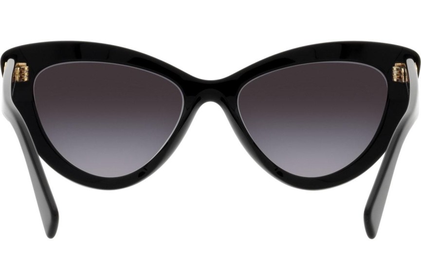 Okulary przeciwsłoneczne Miu Miu MU04YS 1AB5D1 Kocie oczy Czarne