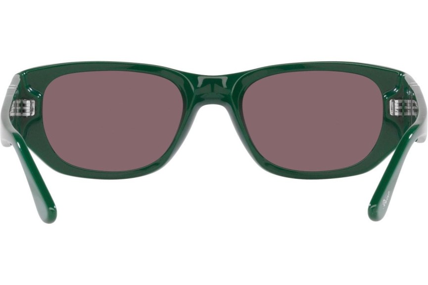 Okulary przeciwsłoneczne Persol PO3307S 1171AF Polarized Prostokątne Zielone
