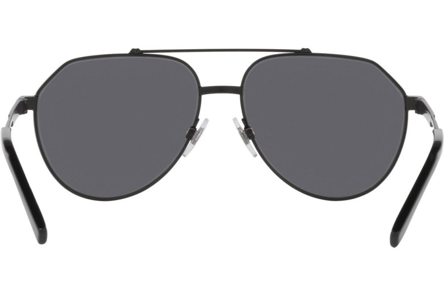 Okulary przeciwsłoneczne Dolce & Gabbana DG2288 110681 Polarized Pilotki (Aviator) Czarne