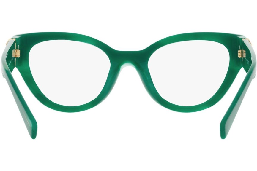 Okulary korekcyjne Miu Miu MU01VV 15H1O1 Owalne Zielone