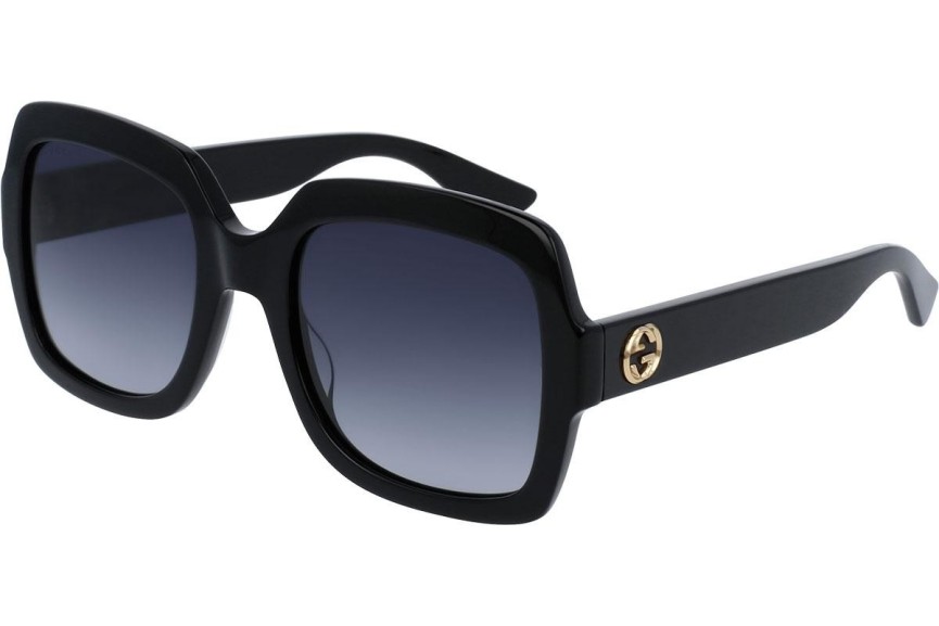 Okulary przeciwsłoneczne Gucci GG0036SN 001 Kwadratowe Czarne