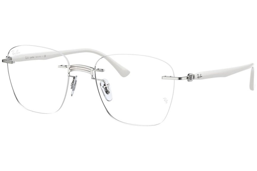 Okulary korekcyjne Ray-Ban RX8769 1228 Kwadratowe Srebrne