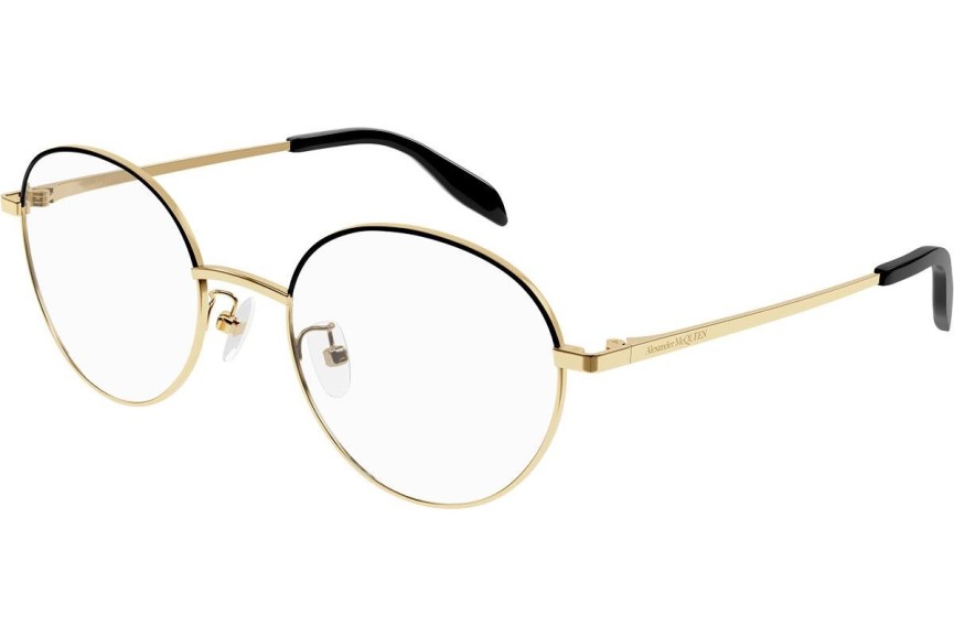 Okulary korekcyjne Alexander McQueen AM0369O 001 Okrągłe Złote