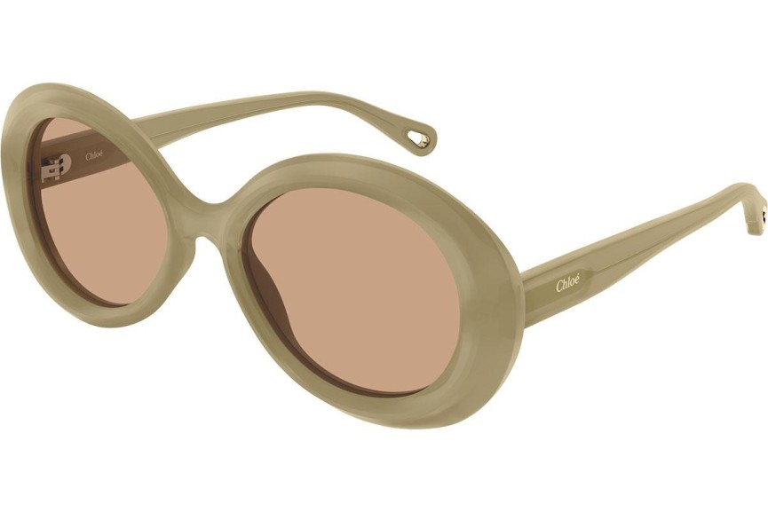 Ochelari de soare Chloe CH0051S 002 Rotunzi Verzi