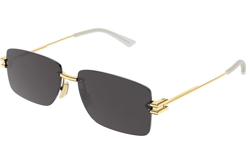 Okulary przeciwsłoneczne Bottega Veneta BV1126S 002 Prostokątne Złote