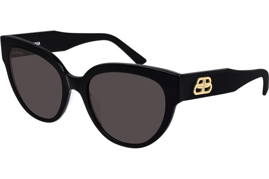Okulary przeciwsłoneczne Balenciaga BB0050S 001 Kocie oczy Czarne