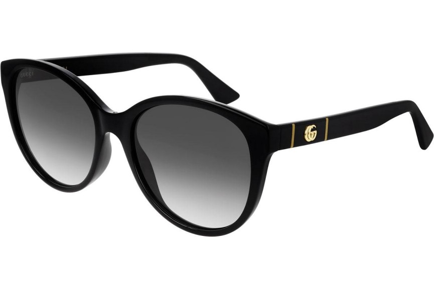 Okulary przeciwsłoneczne Gucci GG0631S 001 Kocie oczy Czarne