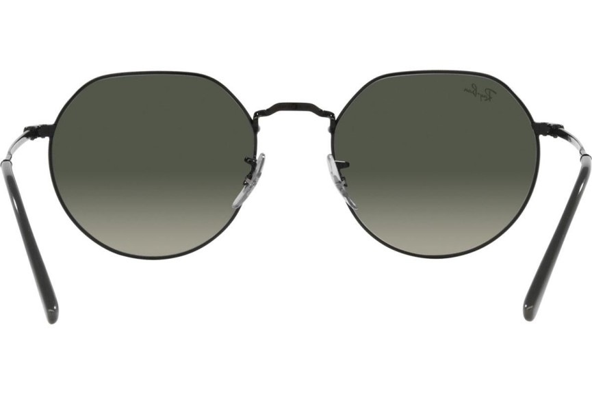 Ochelari de soare Ray-Ban Jack RB3565 002/71 Rotunzi Negri