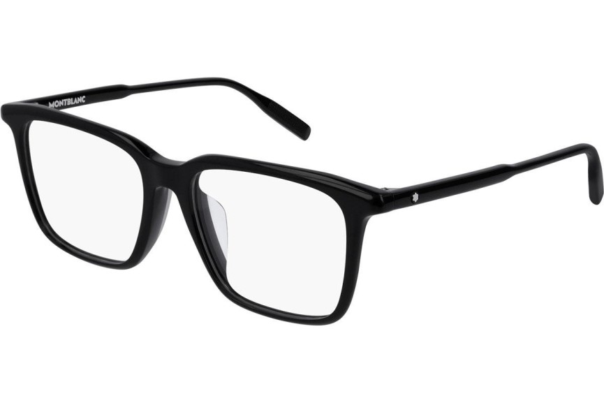 Okulary korekcyjne Mont Blanc MB0011OA 001 Kwadratowe Czarne