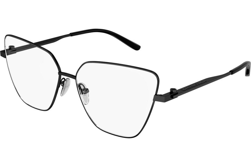 Okulary korekcyjne Balenciaga BB0170O 003 Kocie oczy Czarne