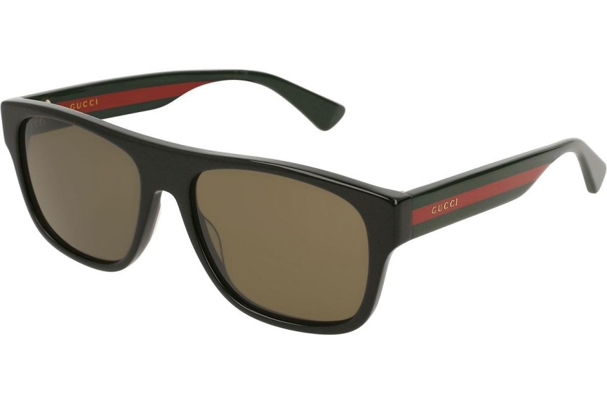 Okulary przeciwsłoneczne Gucci GG0341S 002 Polarized Flat Top Czarne
