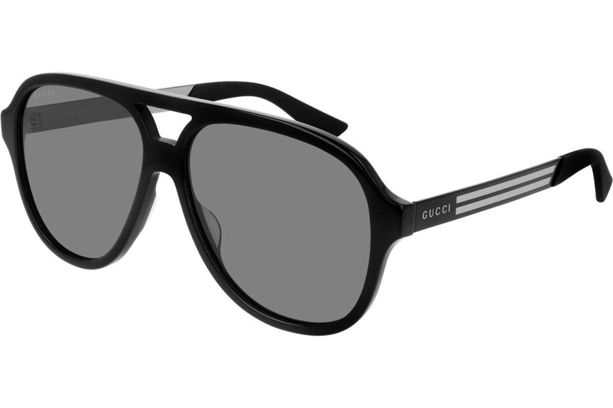 Okulary przeciwsłoneczne Gucci GG0688S 001 Pilotki (Aviator) Czarne