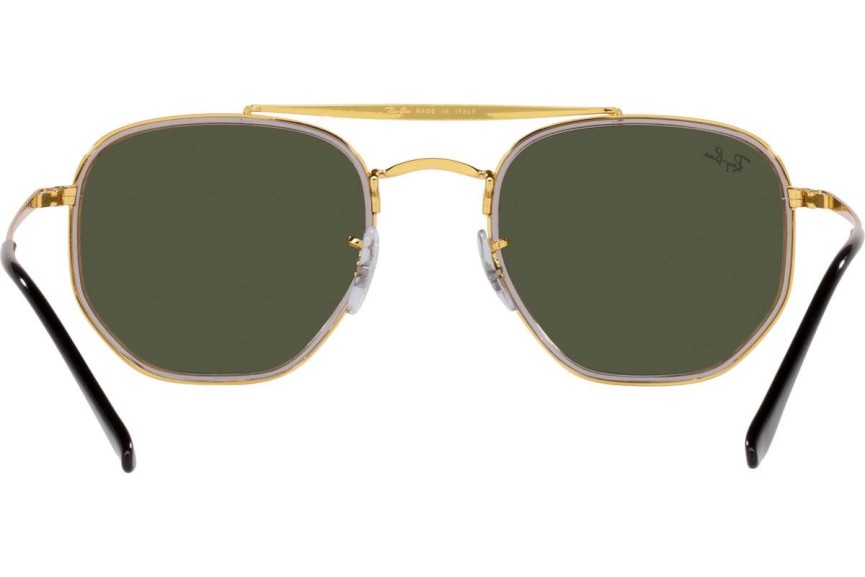 Solbriller Ray-Ban The Marshal II RB3648M 923931 Firkantet Guld