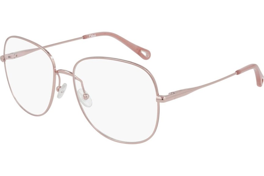Okulary korekcyjne Chloe CH0020O 002 Pilotki (Aviator) Różowe