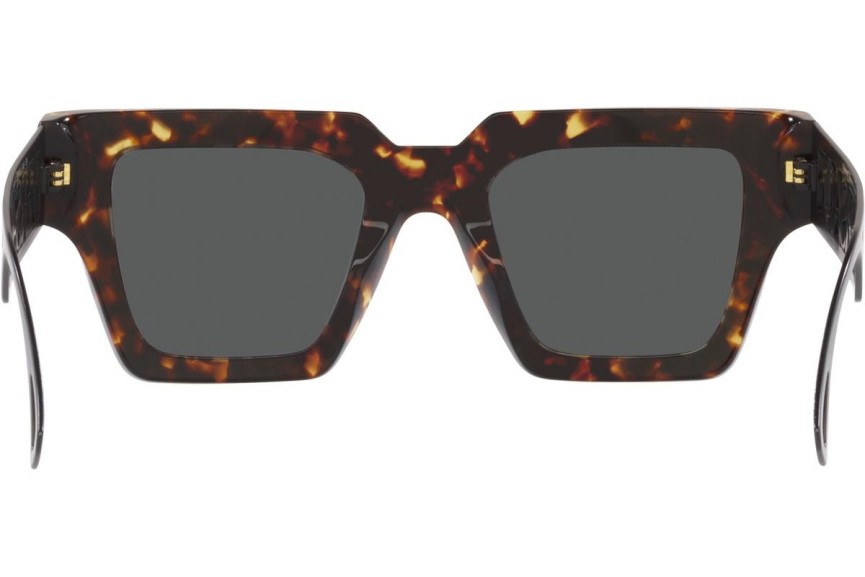 Okulary przeciwsłoneczne Versace 90S Vintage Logo VE4431 514887 Kwadratowe Havana