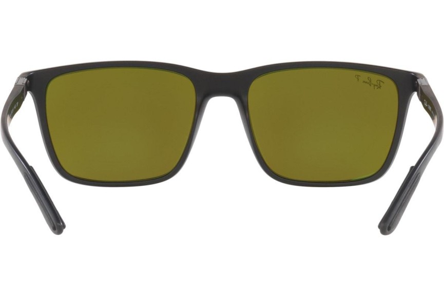 Okulary przeciwsłoneczne Ray-Ban Chromance Collection RB4385 601SA1 Polarized Kwadratowe Czarne