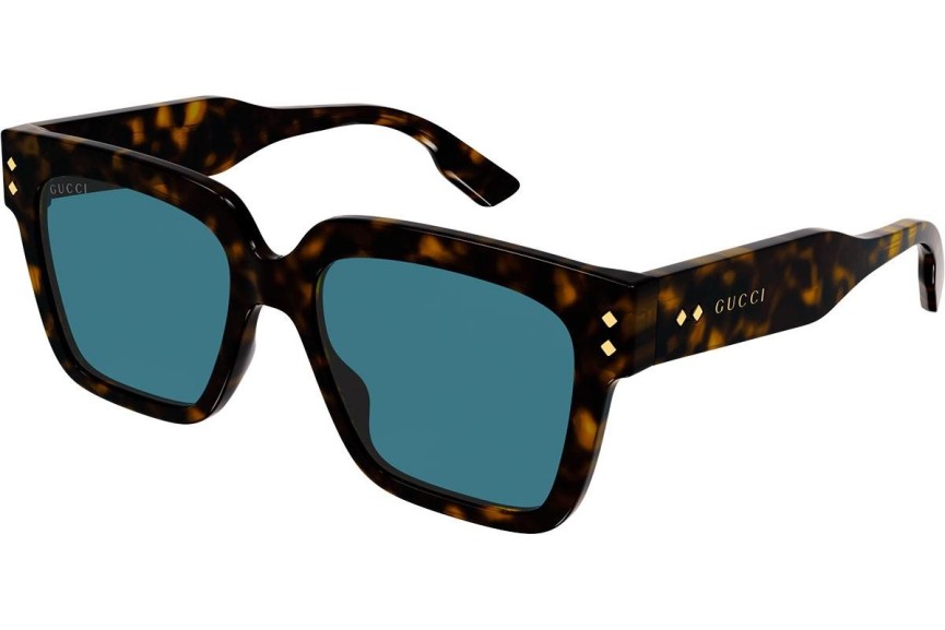 Okulary przeciwsłoneczne Gucci GG1084S 002 Kwadratowe Havana