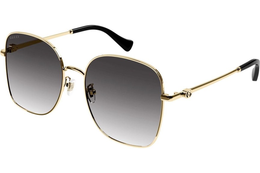 Okulary przeciwsłoneczne Gucci GG1143S 001 Oversize Złote