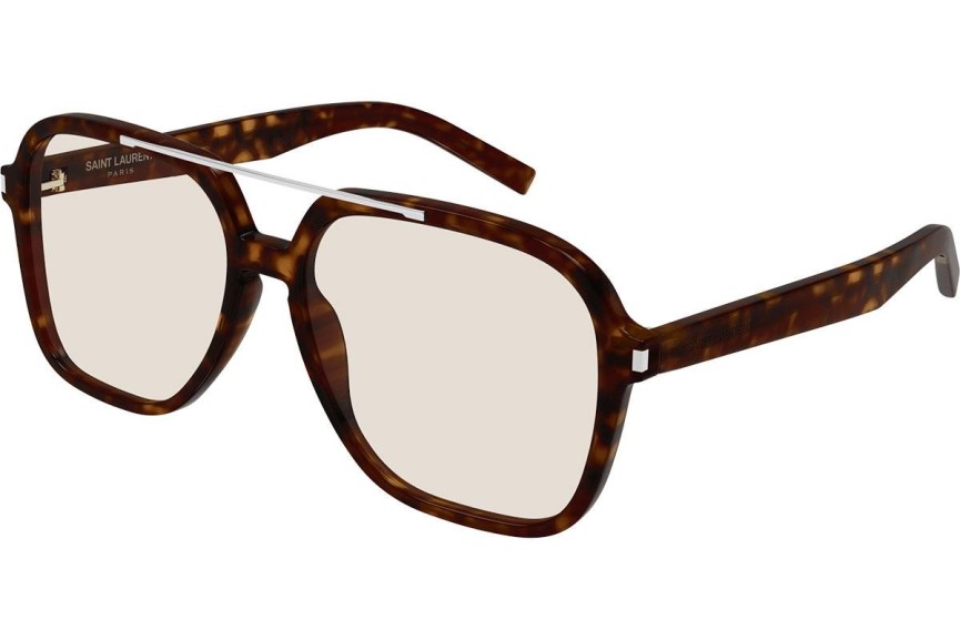 Okulary przeciwsłoneczne Saint Laurent SL545 003 Kwadratowe Havana