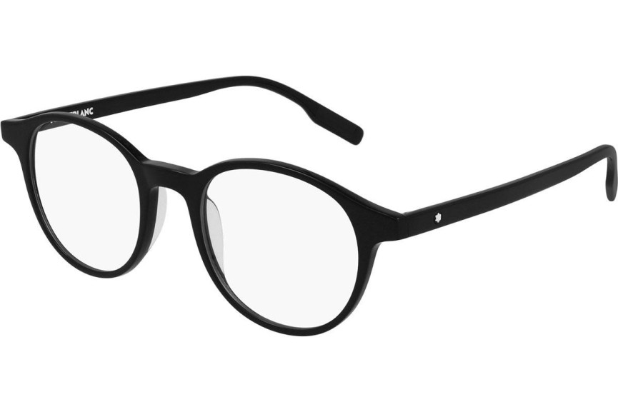 Okulary korekcyjne Mont Blanc MB0154O 001 Okrągłe Czarne