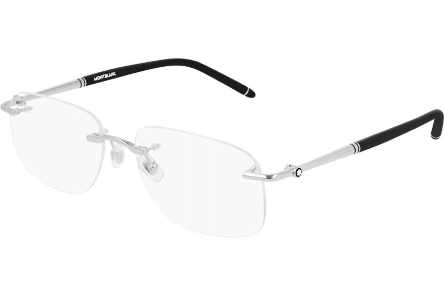Okulary korekcyjne Mont Blanc MB0071O 002 Prostokątne Srebrne