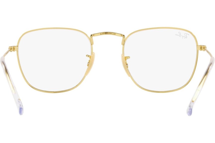 Okulary przeciwsłoneczne Ray-Ban Frank RB3857 001/GH Kwadratowe Złote