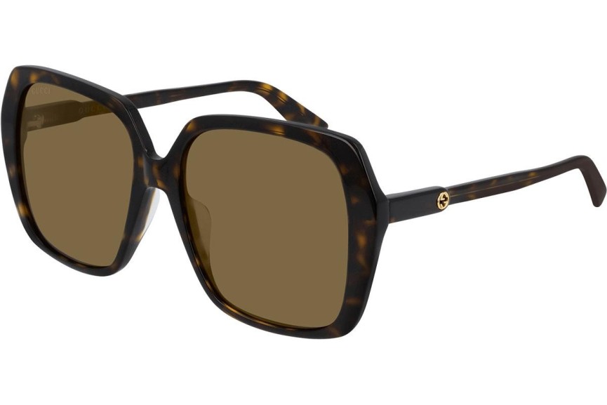 Okulary przeciwsłoneczne Gucci GG0533SA 002 Oversize Havana